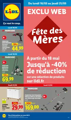Prévisualisation de LIDL catalogue les bonnes affaires Exclu Web du magasin LIDL formulaire valide 18/05/2026