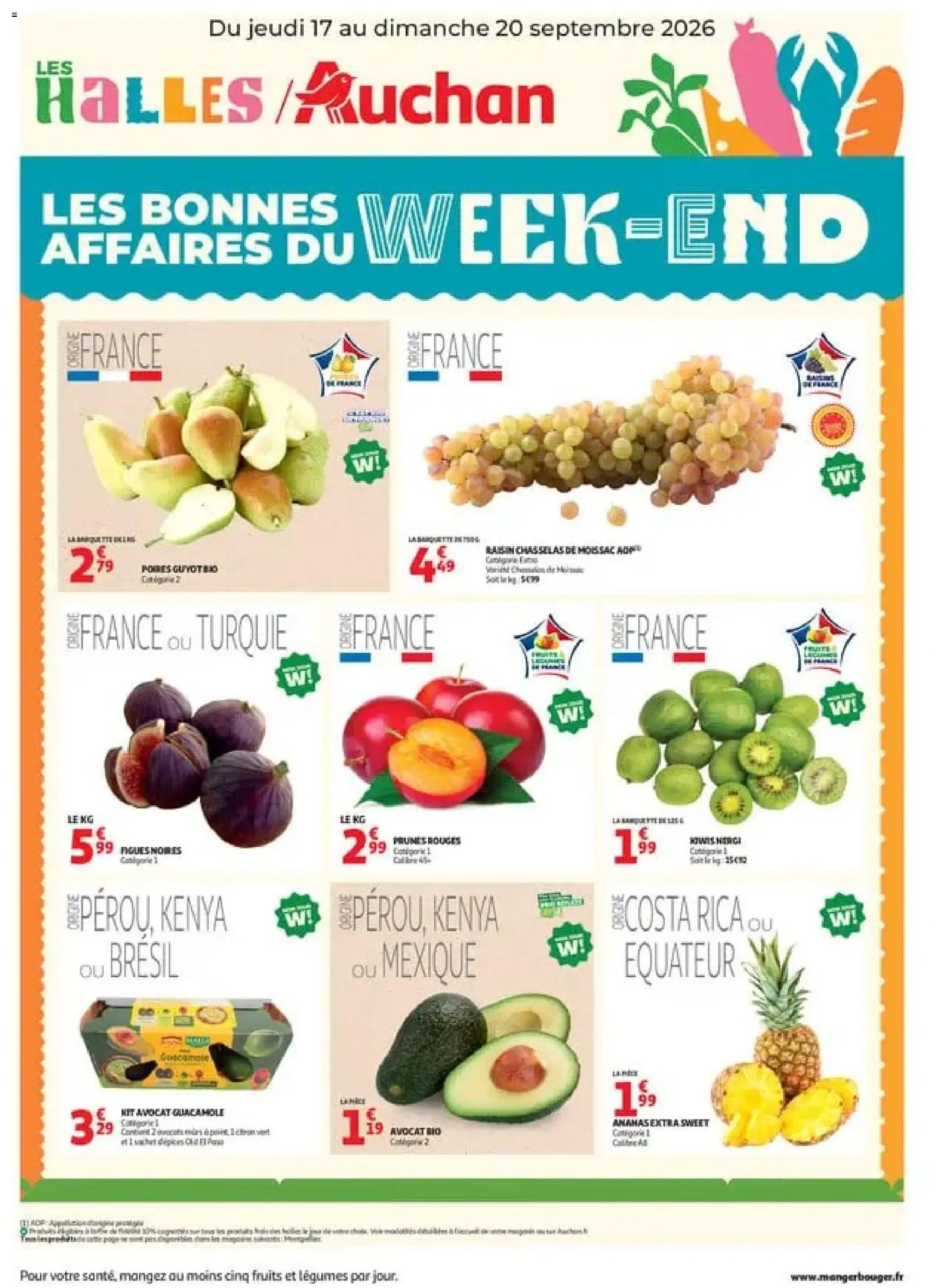 Prévisualisation de Auchan les bons plans du week-end dans votre hyper du magasin Auchan formulaire valide 17/09/2026