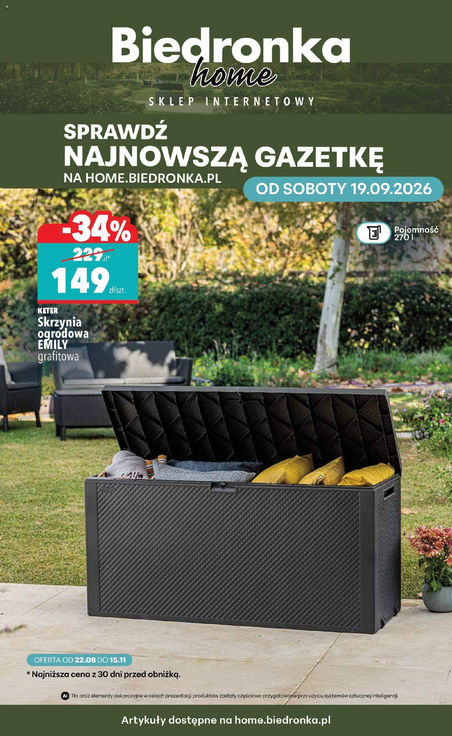 Nowa gazetka Biedronka 19.09.
