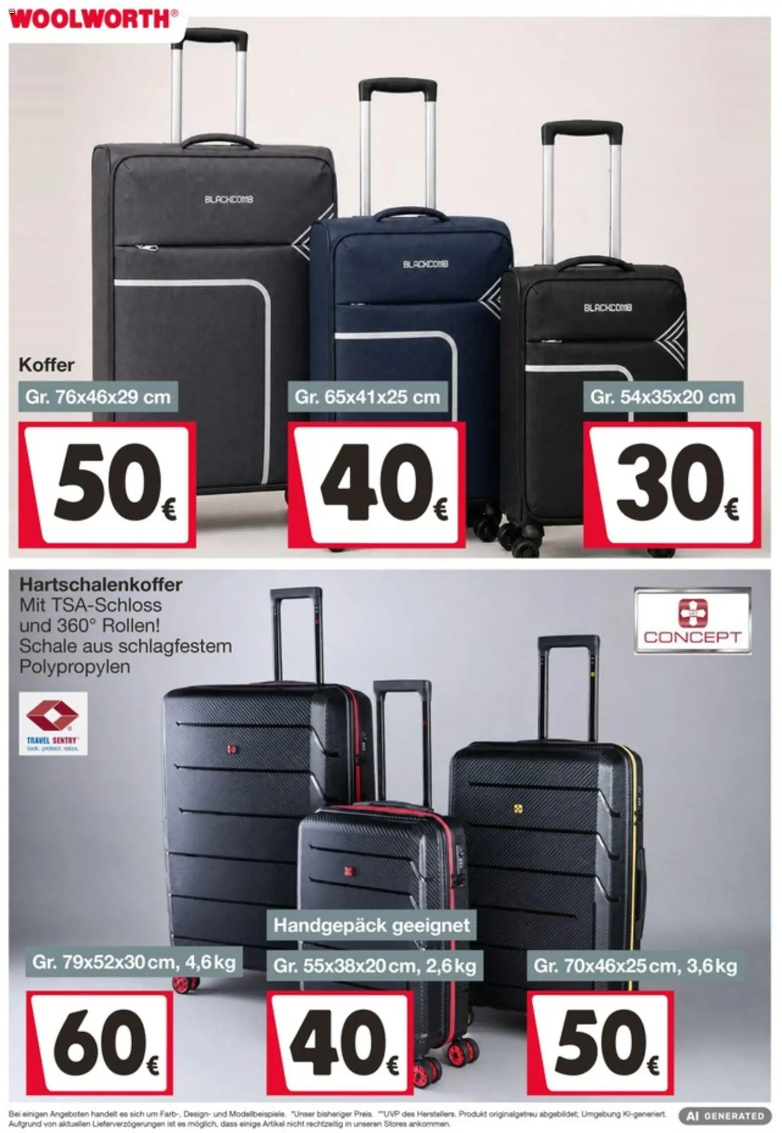 Vorschau von dem Prospekt des Geschäftes Woolworth, gültig ab dem 04.09.2026 - Koffer