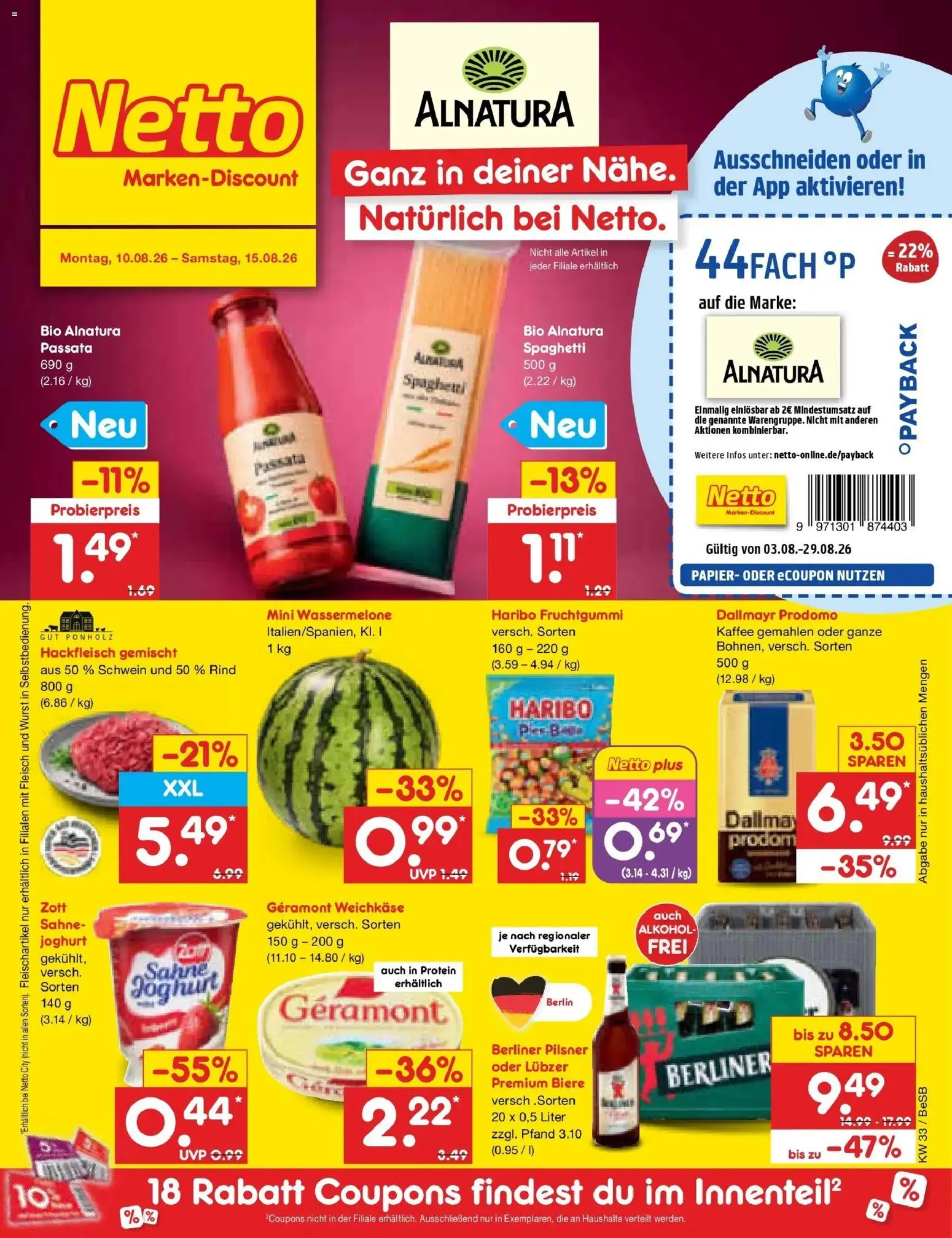 Vorschau von dem Prospekt des Geschäftes Netto Marken-Discount, gültig ab dem 10.08.2026
