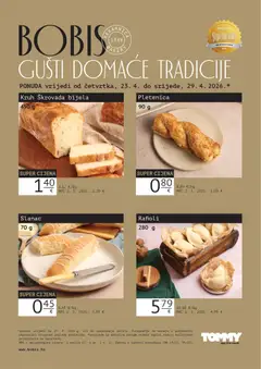 Pregled letka Tommy Bobis Super ponuda trgovine Tommy vrijedi od 23.04.2026