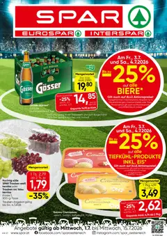 Vorschau der Angebote: Spar Spar Flugblatt - Steiermark gültig ab 01.07.2026