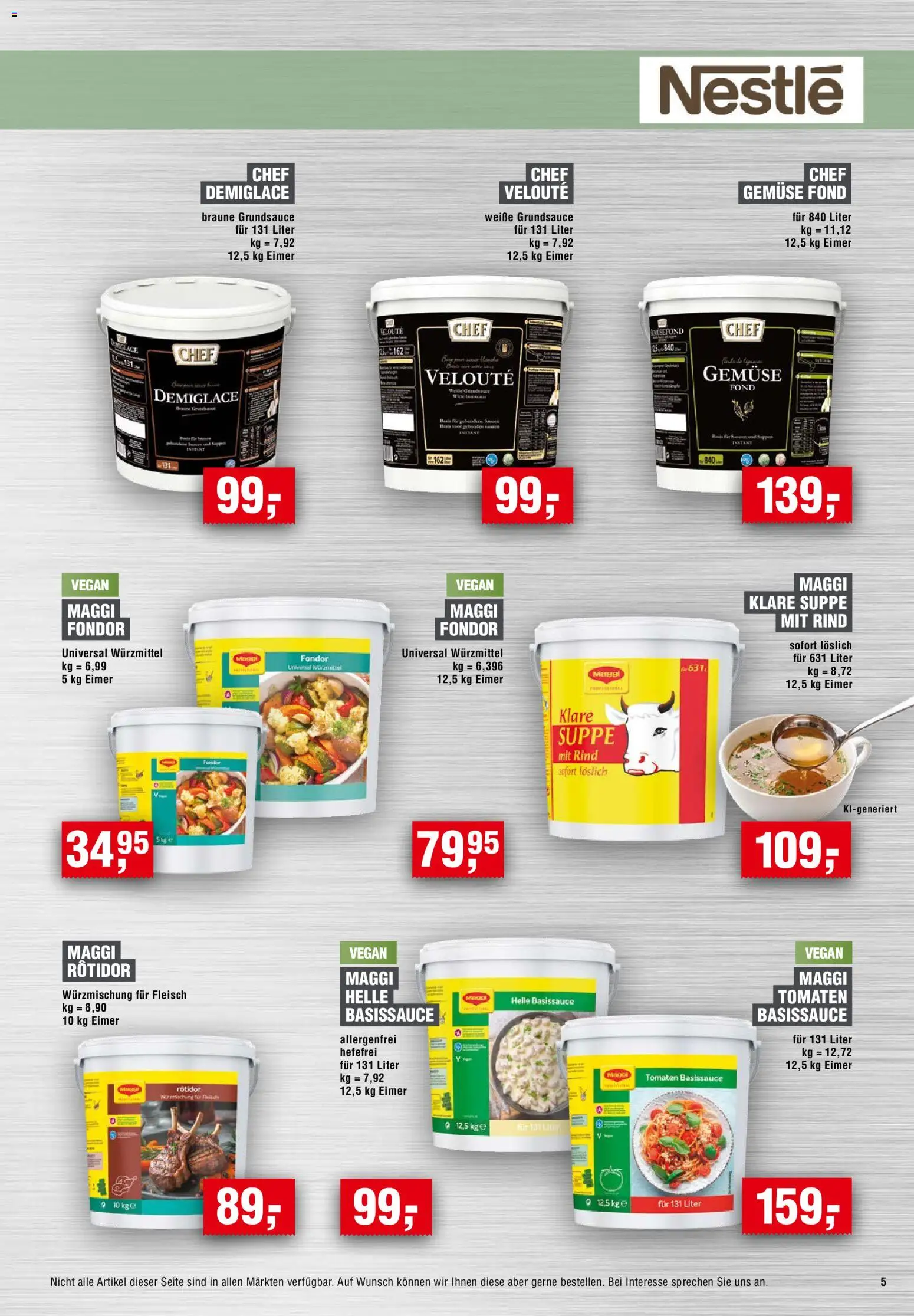 Vorschau von dem Prospekt des Geschäftes Handelshof, gültig ab dem 01.11.2026 - Gemüse, Maggi, Fleisch, Tomaten