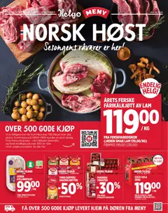 Forhåndsvis Meny Helgø kundeavis fra butikk Meny gyldig fra 24/09/2026