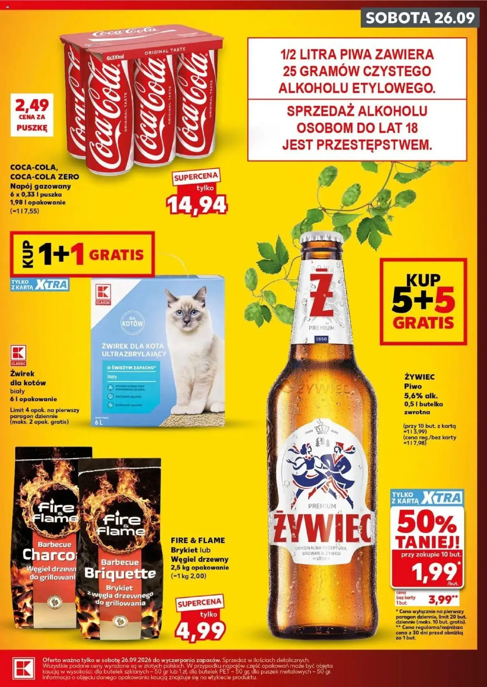 Pogląd gazetki "Kaufland gazetka - Super sobota" ze sklepu Kaufland ważnej od 26.09.2026