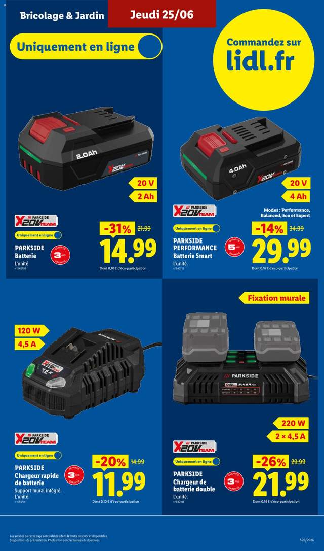 Nouveau catalogue Lidl à partir du 25/06