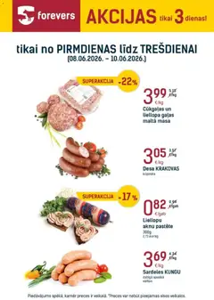 Skatīt Forevers akciju bukletu, derīgs no 08.06.2026.