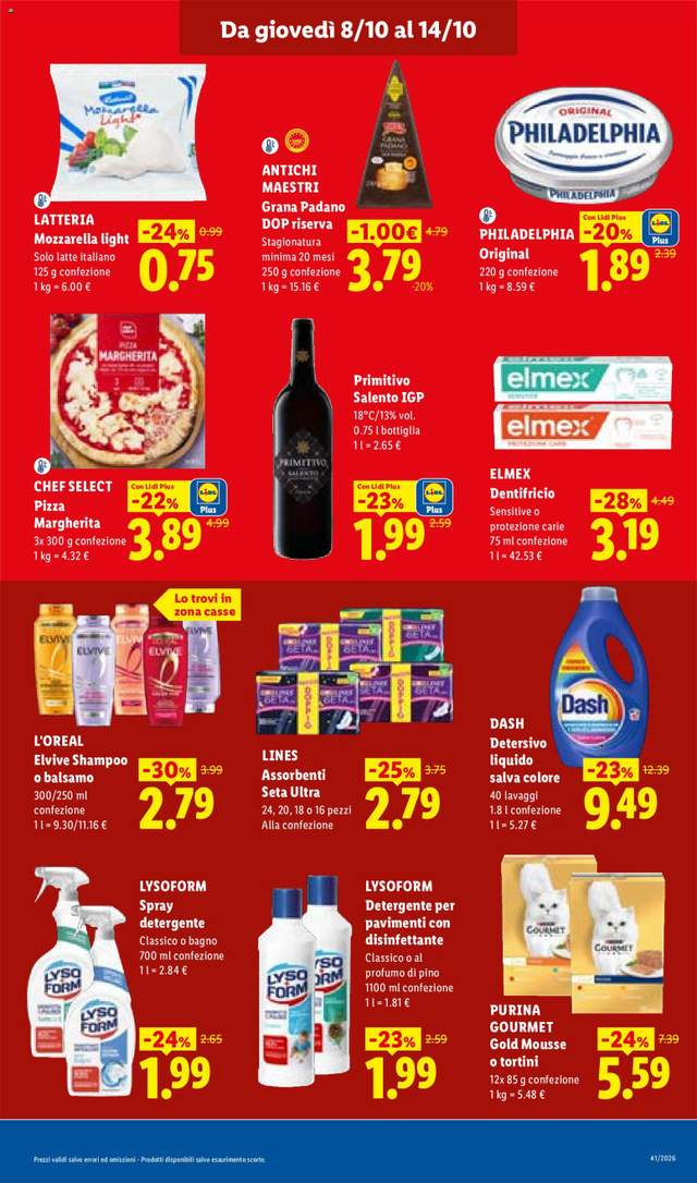 Nuovo volantino Lidl dal 08/10