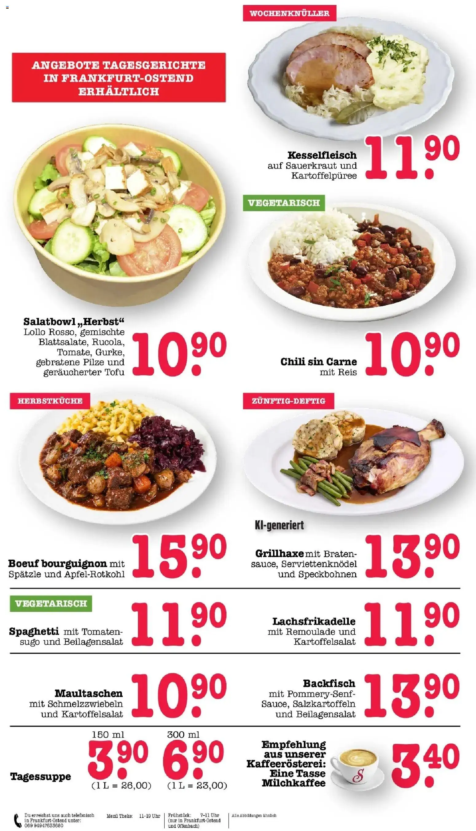 Vorschau von dem Prospekt des Geschäftes Edeka, gültig ab dem 26.10.2026 - Uhr, Spaghetti, Maultaschen, Reis, Chili, Tomaten, Theke