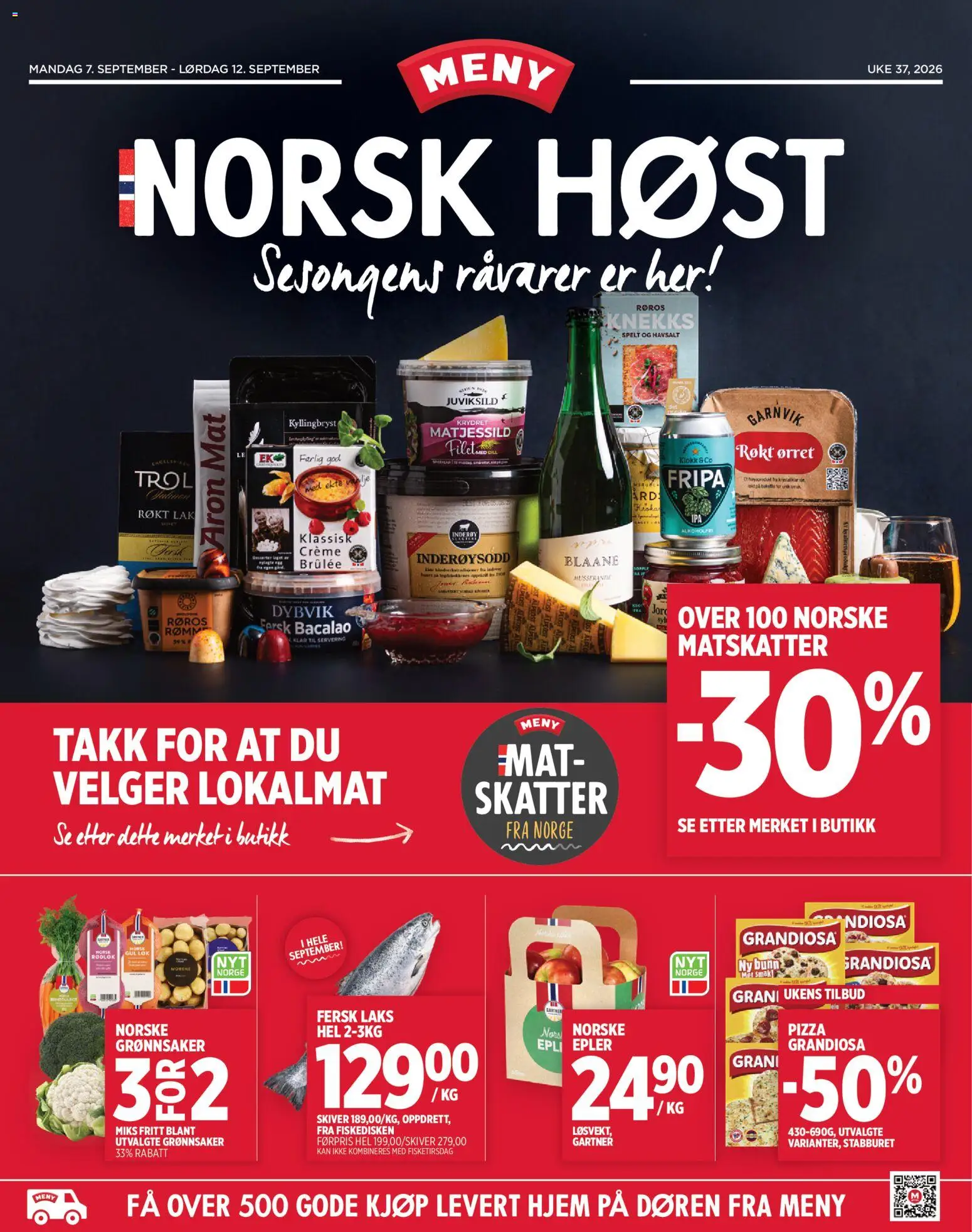 Forhåndsvis Meny kundeavis fra butikk Meny gyldig fra 07/09/2026