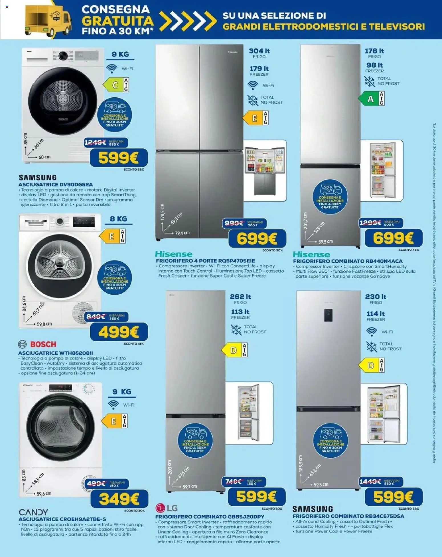 Anteprima dell'opuscolo Euronics volantino Torino dal negozio Euronics valido da 20/08/2026 - Samsung, Asciugatrice, TV, Frigorifero, Top, Freezer, Compressore, Frigorifero combinato
