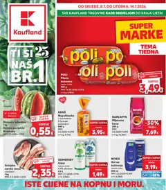 Pregled letka Kaufland Katalog trgovine Kaufland vrijedi od 08.07.2026