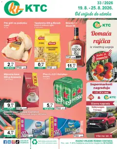 Pregled letka KTC Katalog trgovine KTC vrijedi od 19.08.2026