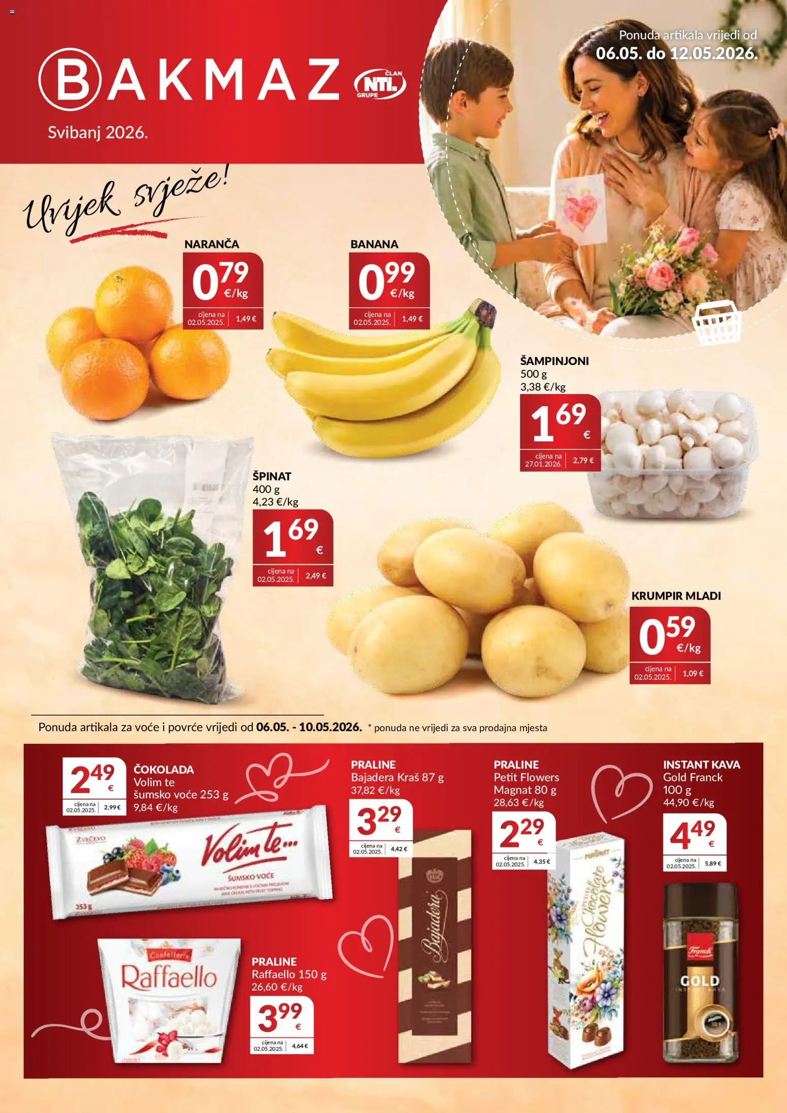 Pregled letka Bakmaz Katalog trgovine Bakmaz vrijedi od 06.05.2026
