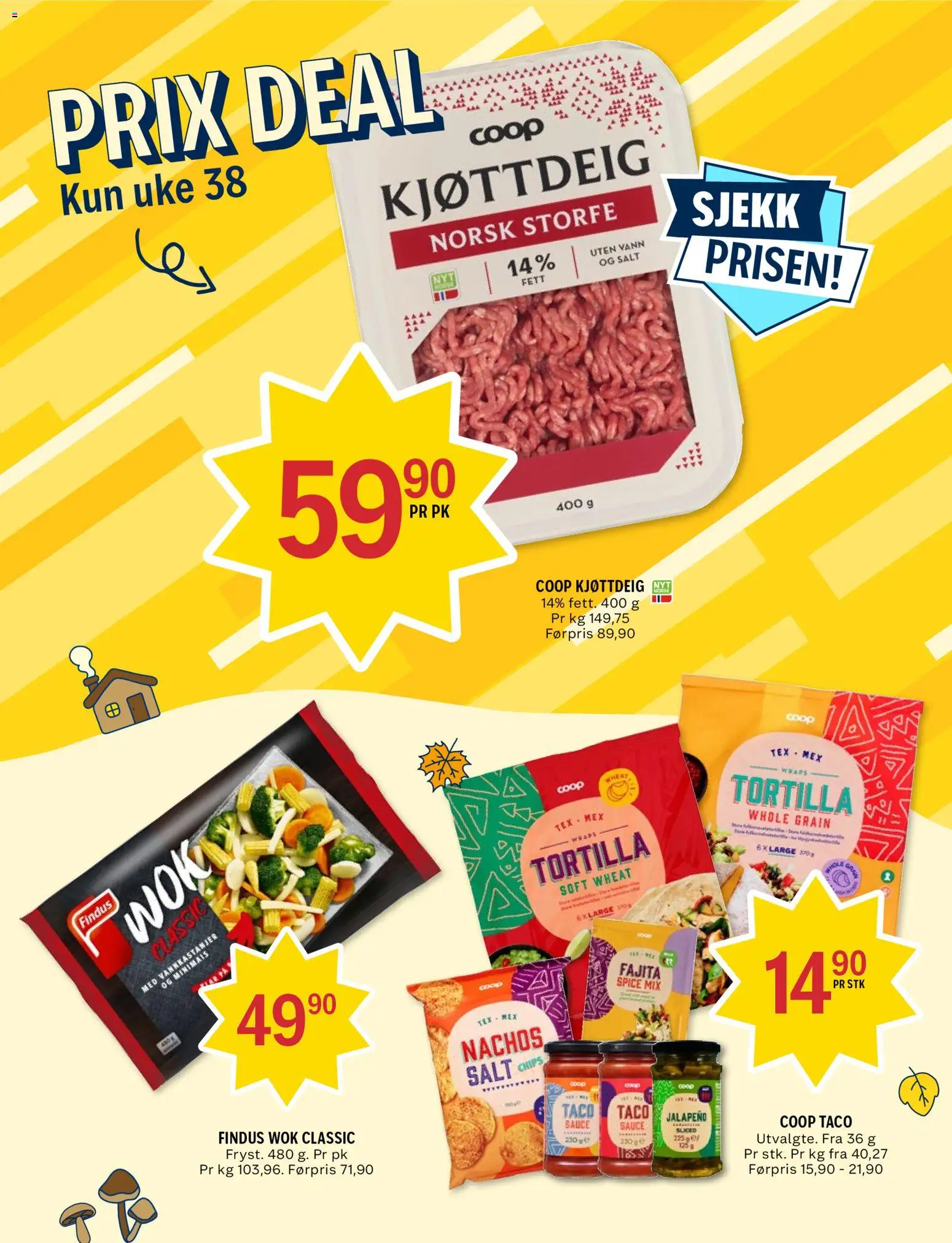 Forhåndsvis Coop Prix kundeavis fra butikk Coop Prix gyldig fra 14/09/2026
