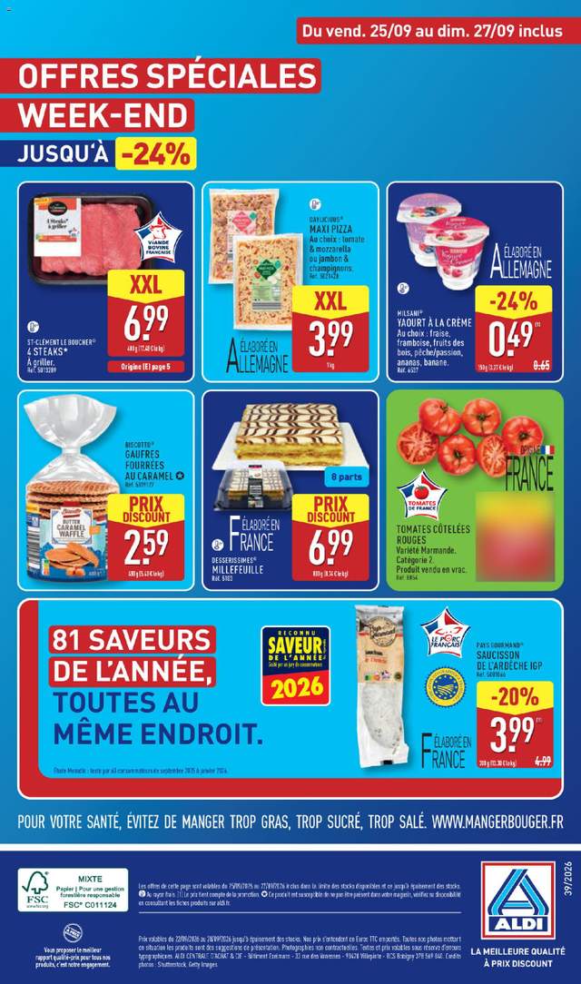 Nouveau catalogue Aldi à partir du 22/09