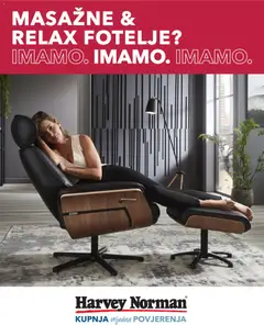 Pregled letka Harvey Norman Masažne i relax fotelje? Imamo. trgovine Harvey Norman vrijedi od 01.09.2026