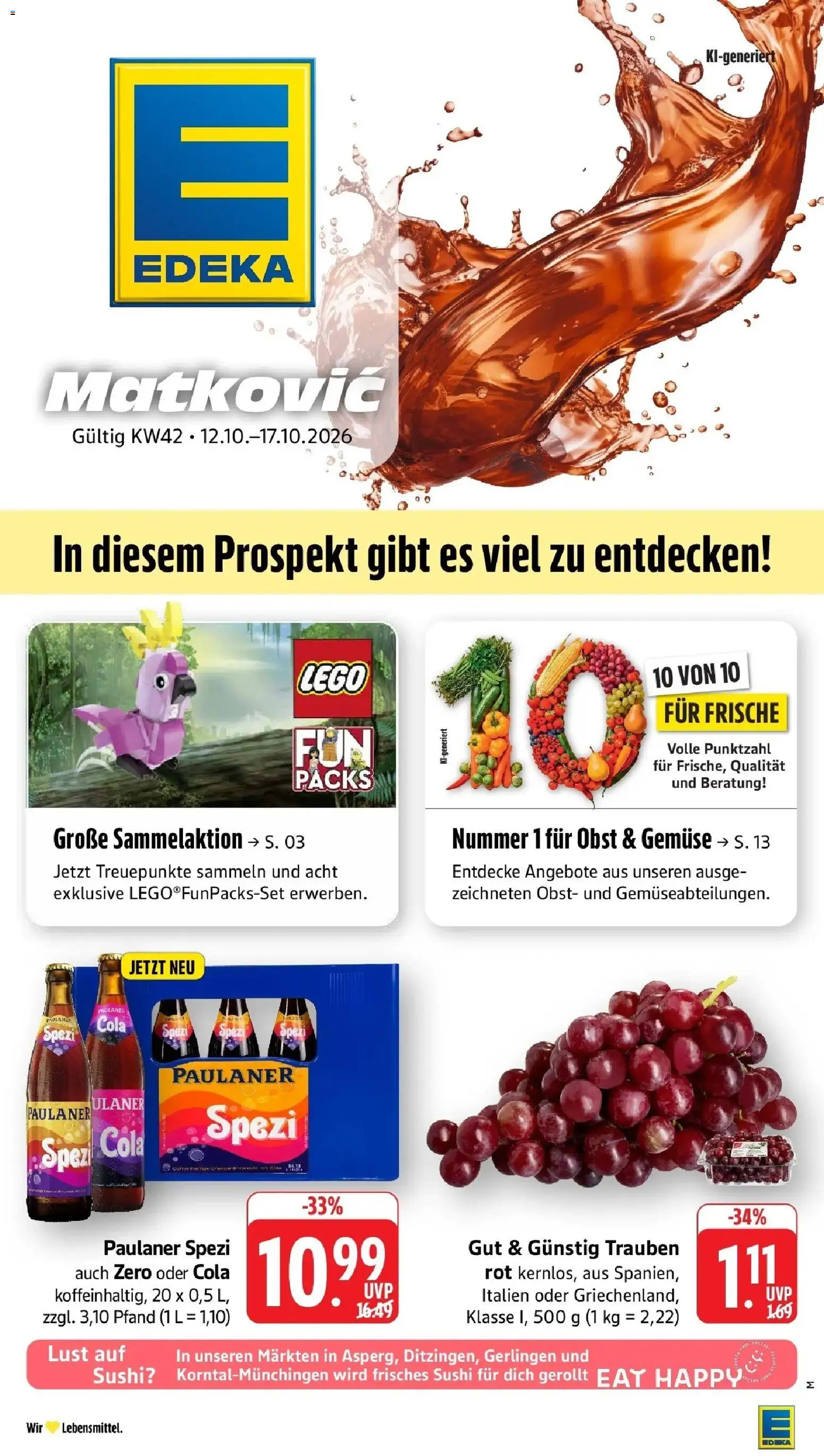 Vorschau von dem Prospekt des Geschäftes Edeka, gültig ab dem 12.10.2026