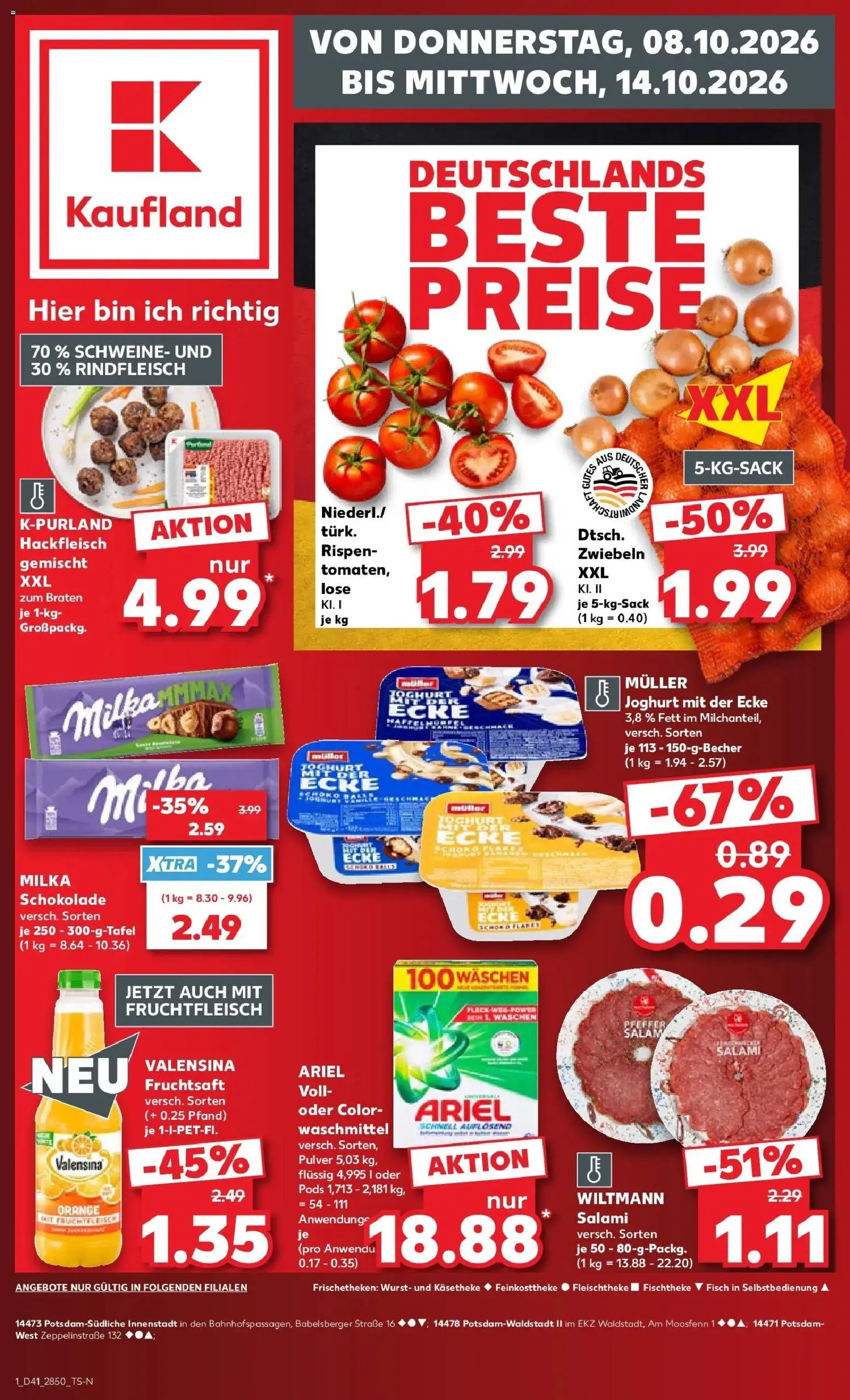 Vorschau von dem Prospekt des Geschäftes Kaufland, gültig ab dem 08.10.2026