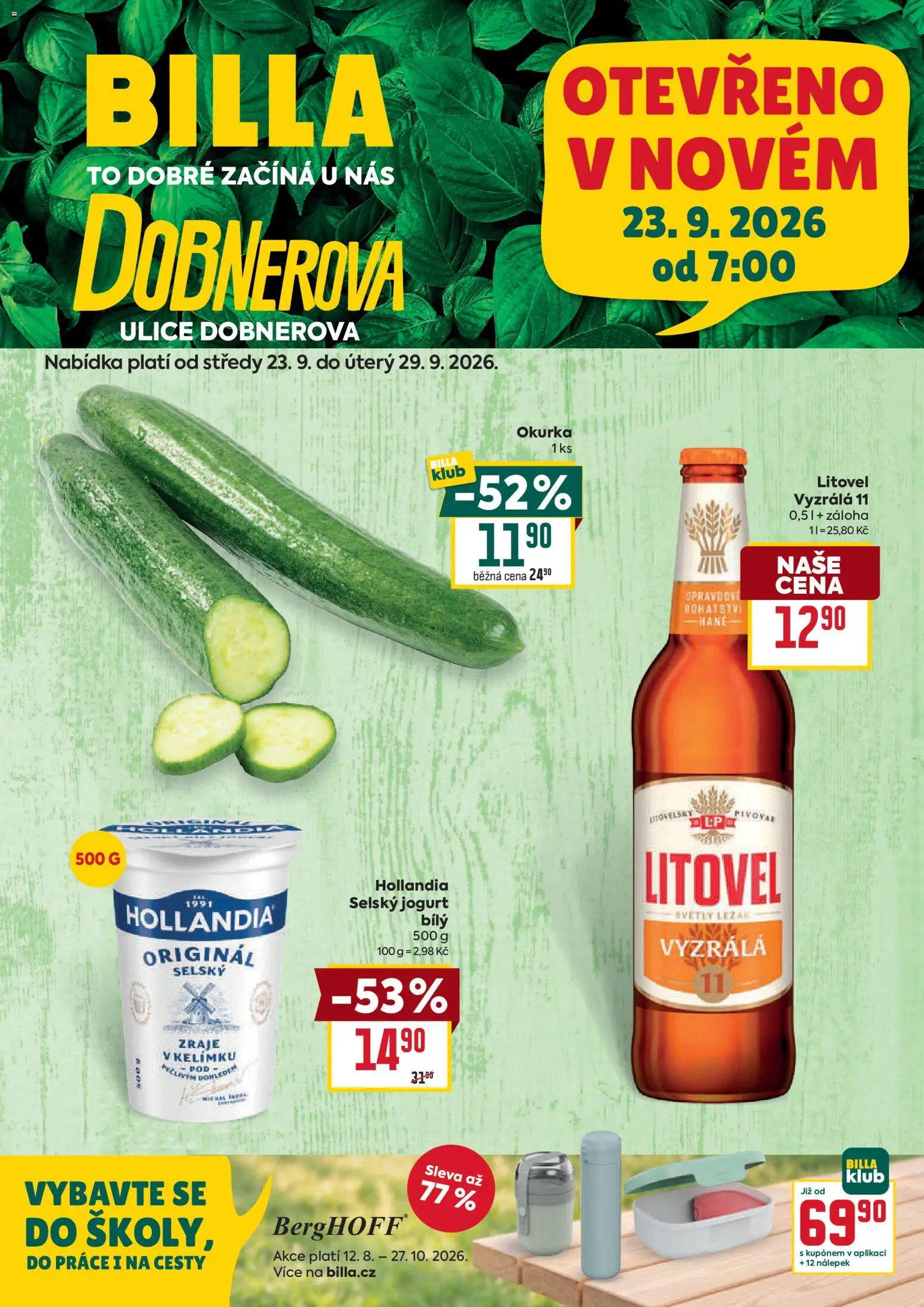 Náhled nabídky: Billa Billa leták - Olomouc platný od 23.09.2026