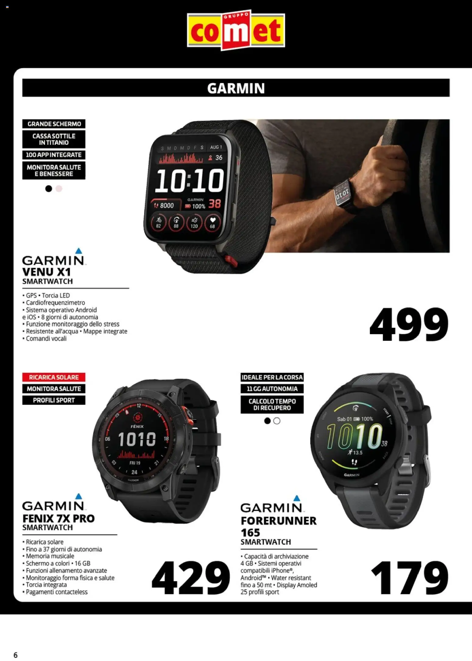 Anteprima dell'opuscolo Comet volantino Telefonia dal negozio Comet valido da 29/10/2026 - Smartwatch, Torcia, Schermo