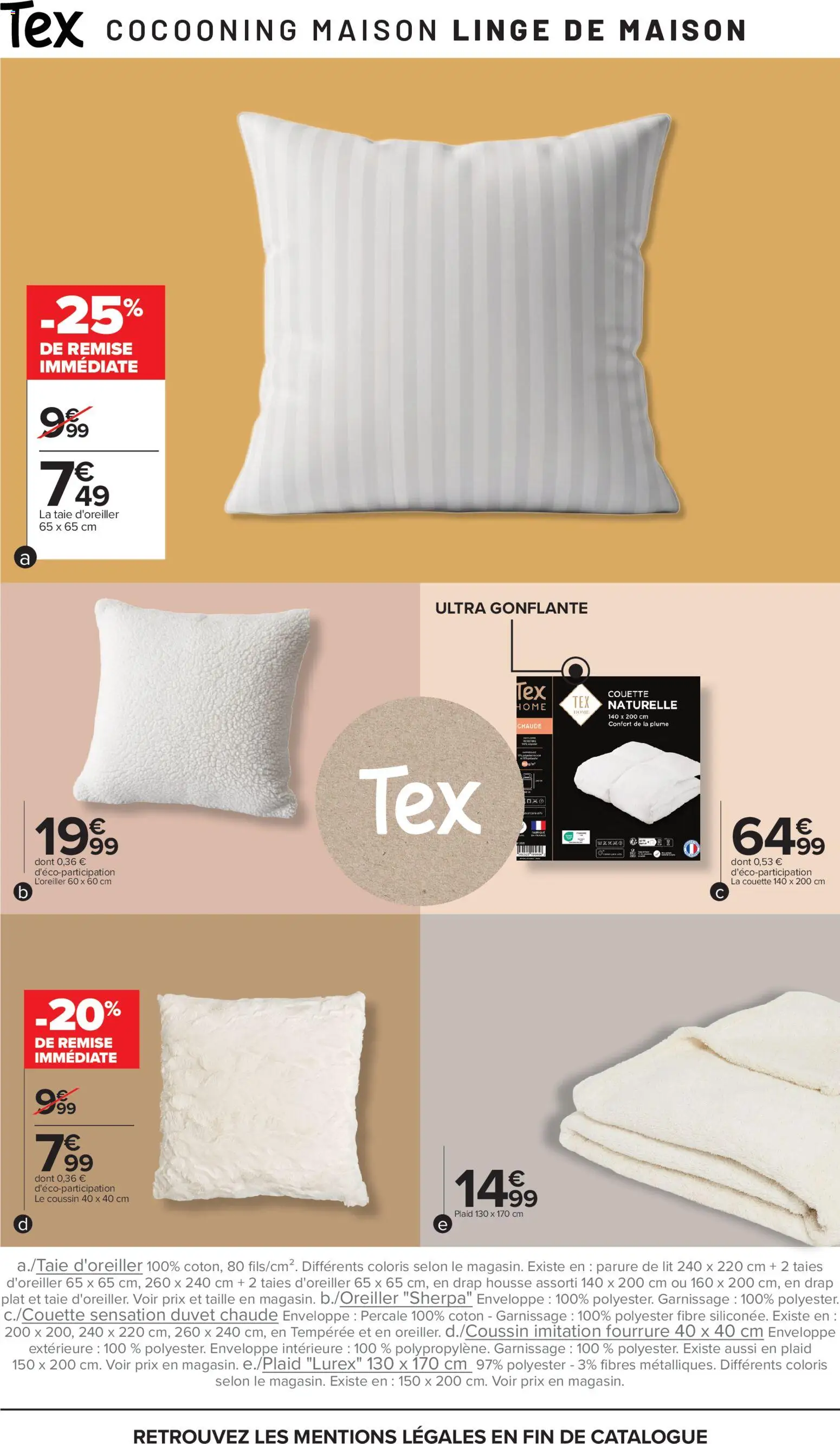 Prévisualisation de Carrefour Textile cocooning maison du magasin Carrefour formulaire valide 03/11/2026