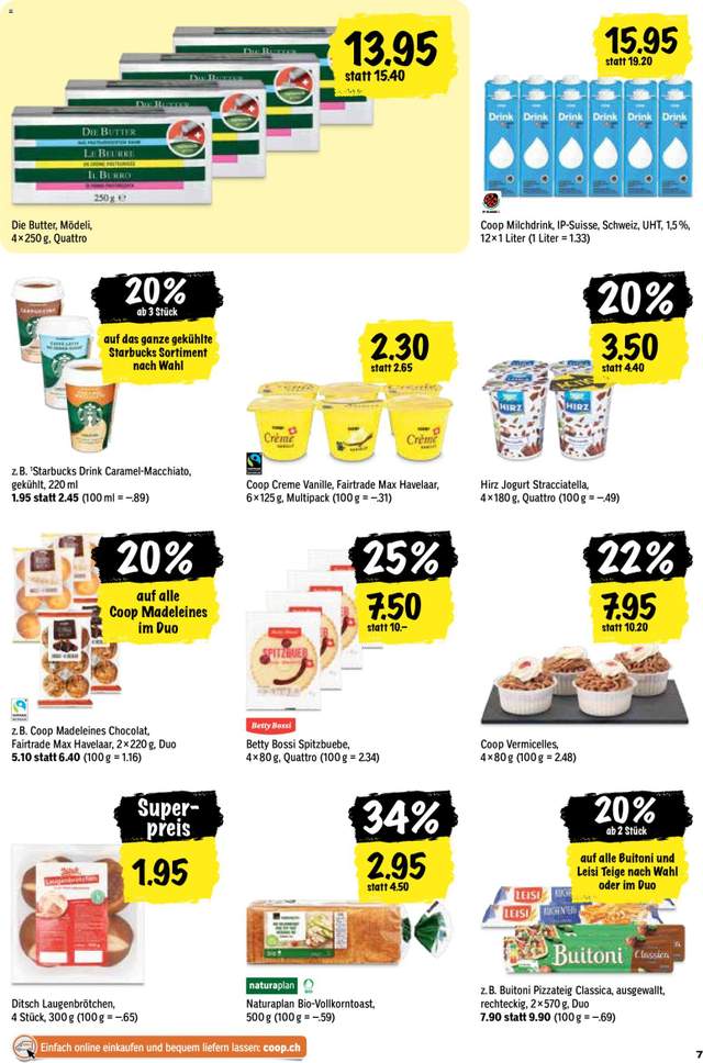 Neue Coop Aktionen ab 10.09.