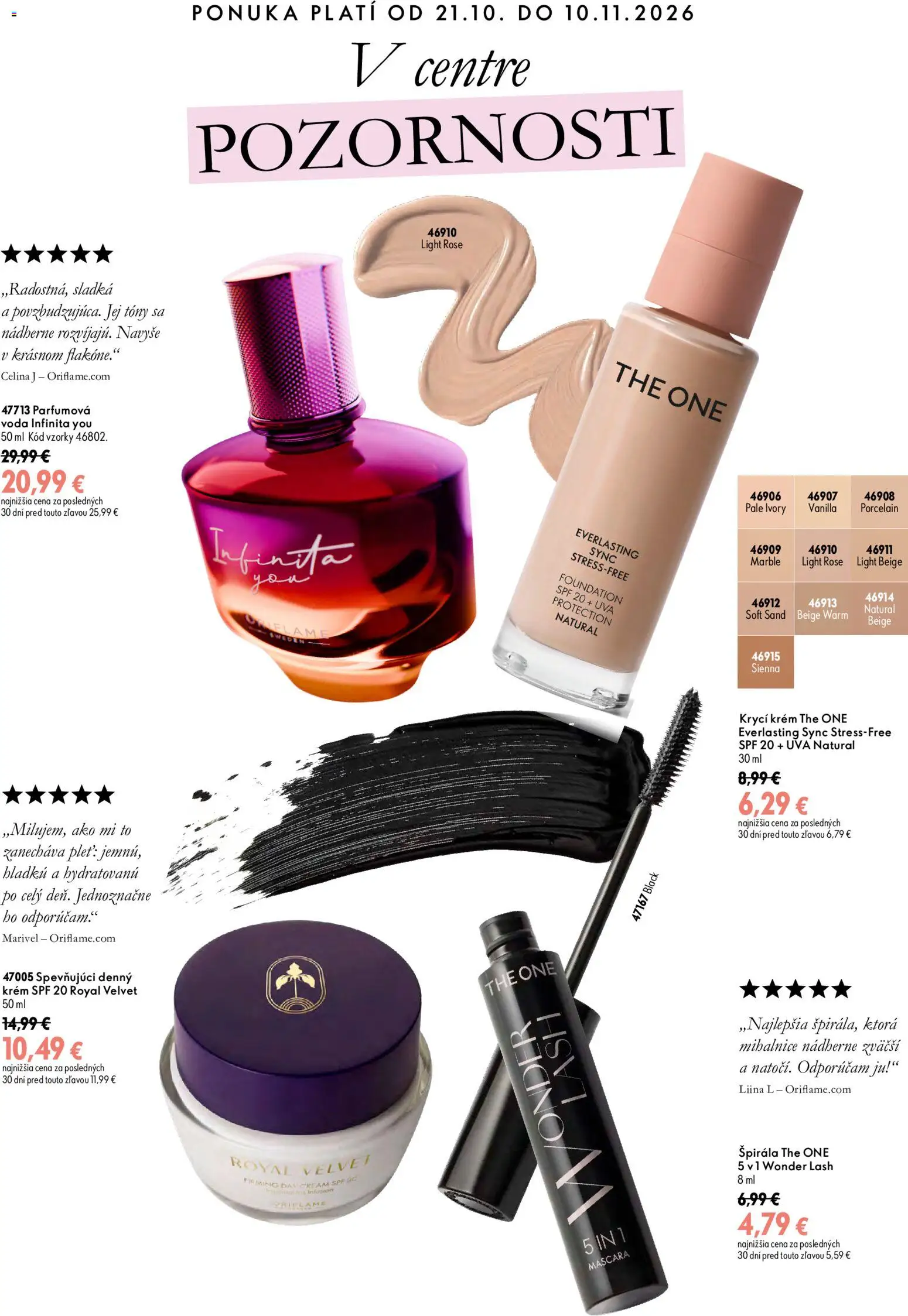 Náhľad Oriflame letáku platného od 21.10.2026 - Voda, Krém