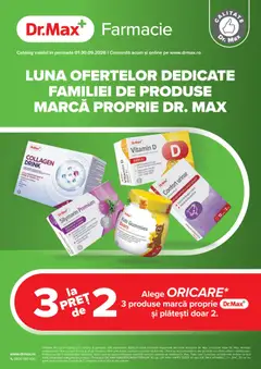 Previzualizarea de cataloage: Dr.Max Dr.Max Catalog private label valabil de la 01.09.2026