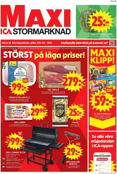Förhandsgranska reklamblad ICA Maxi erbjudanden från butik ICA Maxi gäller från 27/04/2026