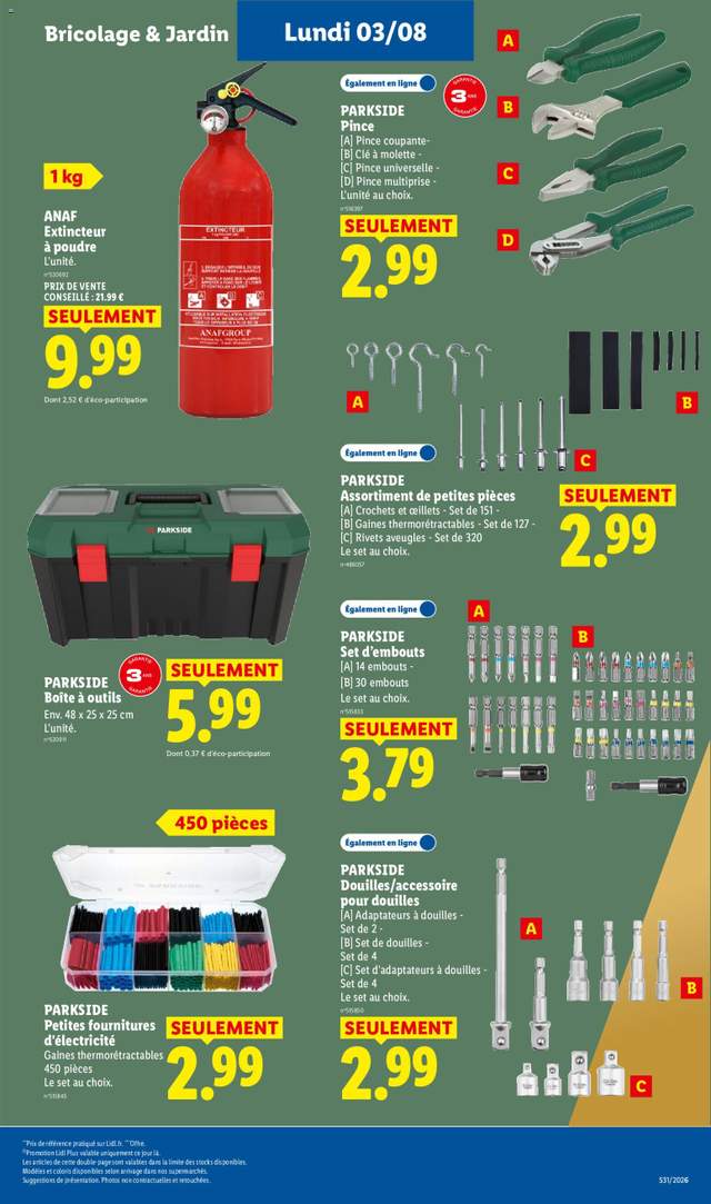 Nouveau catalogue Lidl à partir du 30/07