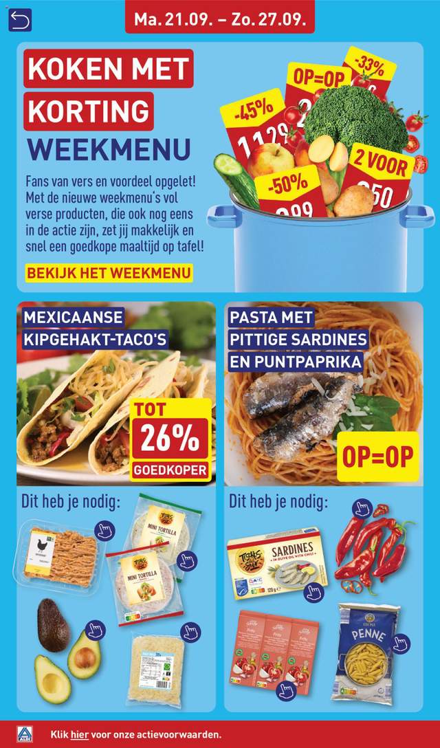 Nieuwe Aldi folder vanaf 21-09