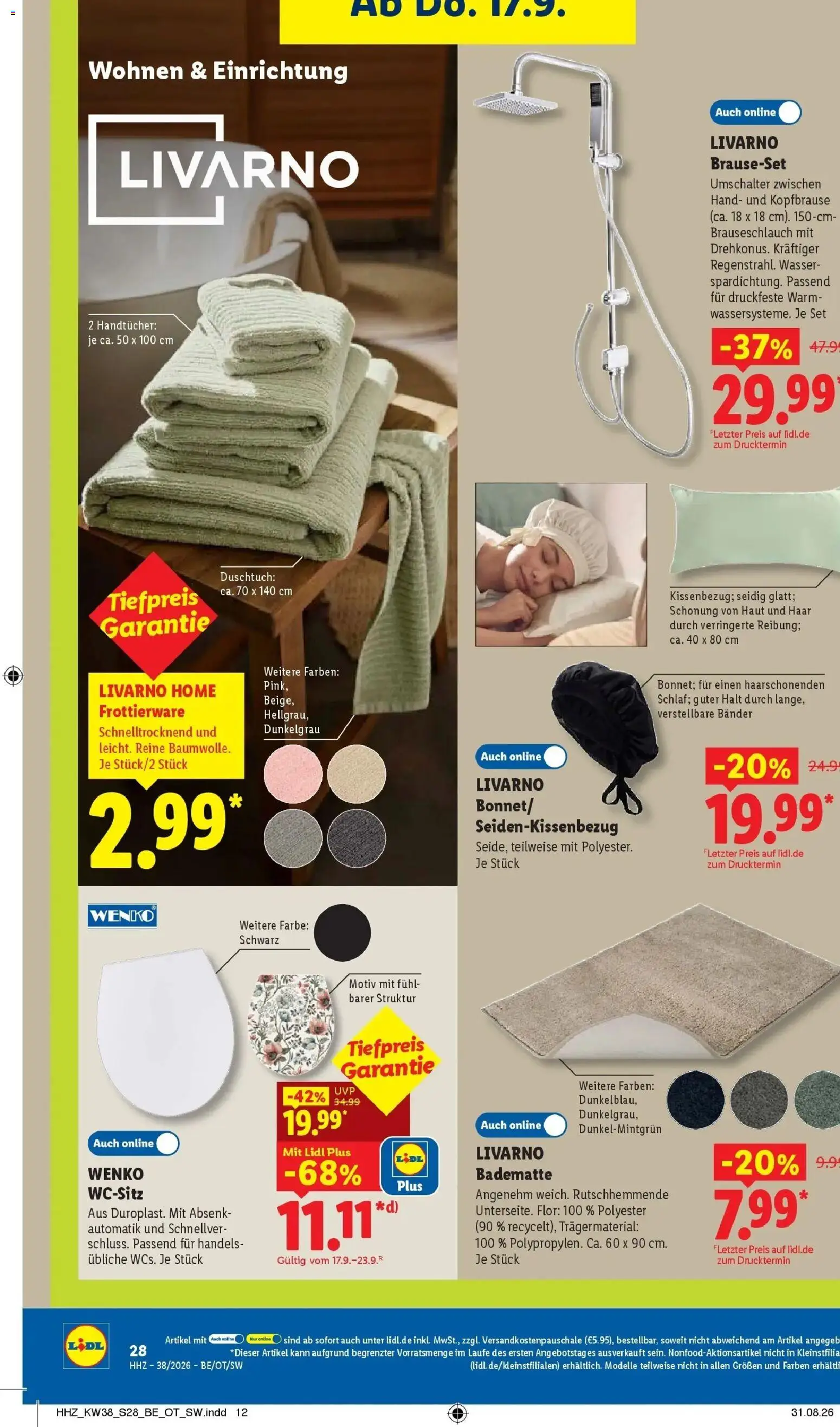 Vorschau von dem Prospekt des Geschäftes Lidl, gültig ab dem 14.09.2026 - Wasser