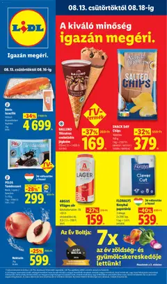 Lidl - Lidl akciós újság megtekintése, amely érvényes 2026.08.13.-től