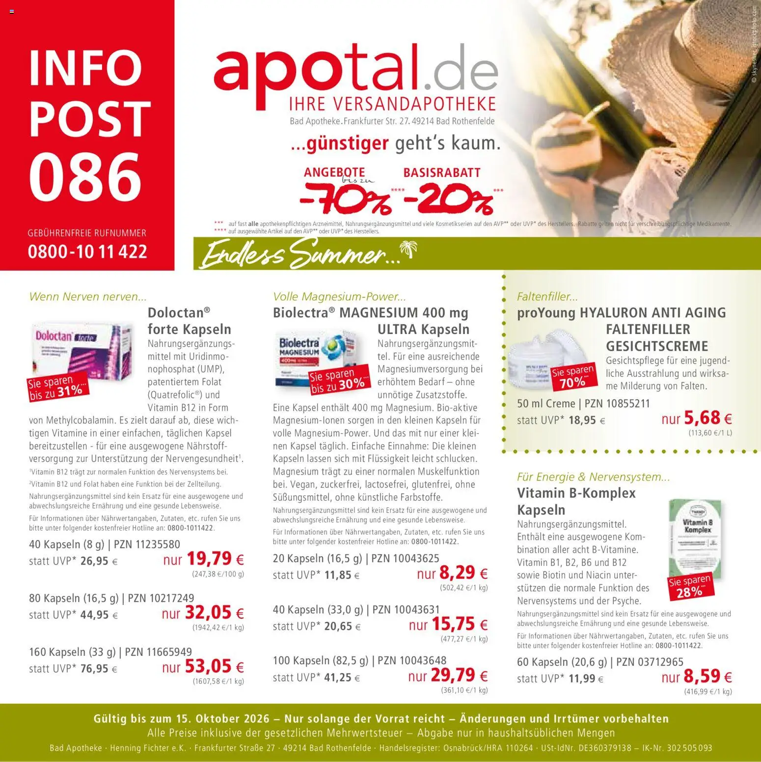 Vorschau von dem Prospekt des Geschäftes Apotal, gültig ab dem 16.07.2026 - Bad, Creme