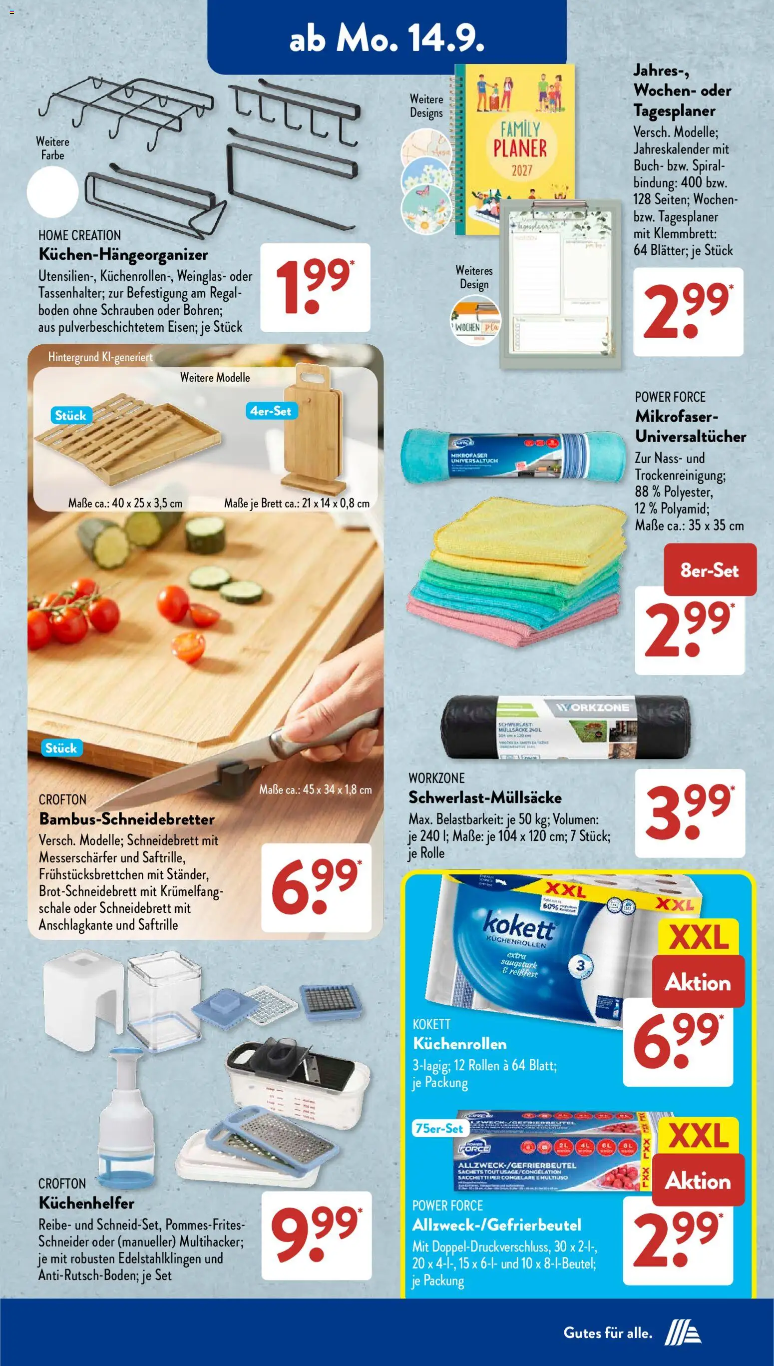 Vorschau von dem Prospekt des Geschäftes Aldi Süd, gültig ab dem 14.09.2026 - Blumen