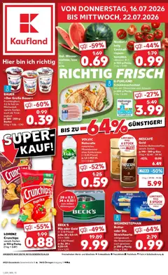 Vorschau von dem Prospekt des Geschäftes Kaufland, gültig ab dem 16.07.2026