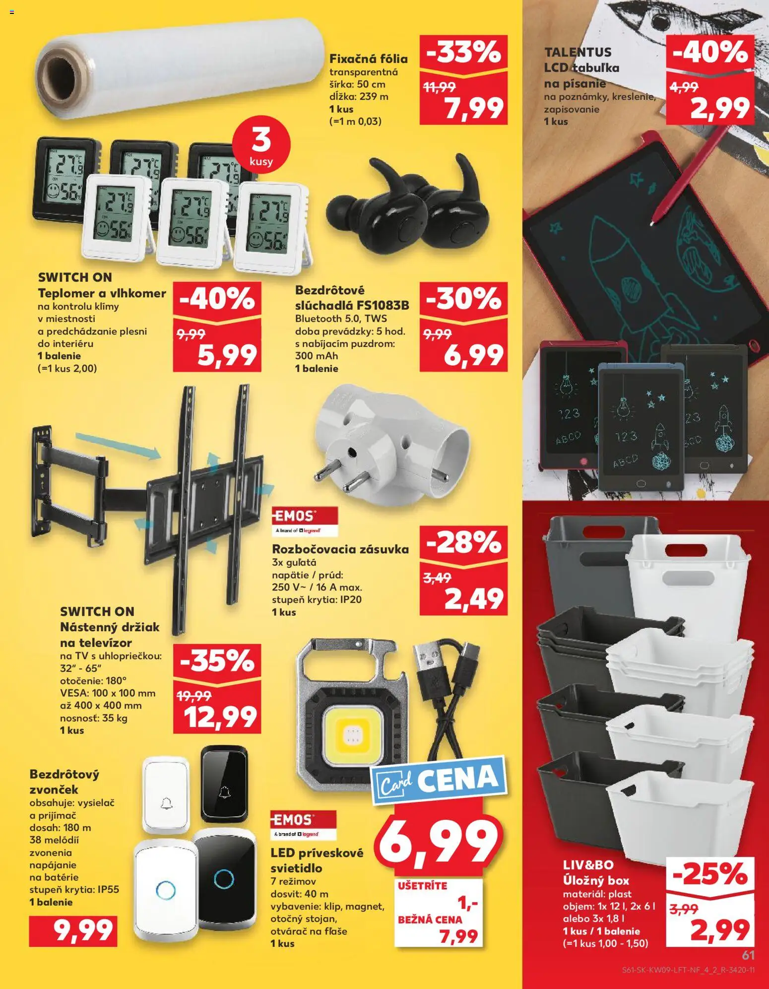Náhľad Kaufland letáku platného od 26.02.2026 - Tablet, Televízor, Teplomer, Bluetooth, Bezdrôtové slúchadlá, Led, Bezdrôtový zvonček, Svietidlo