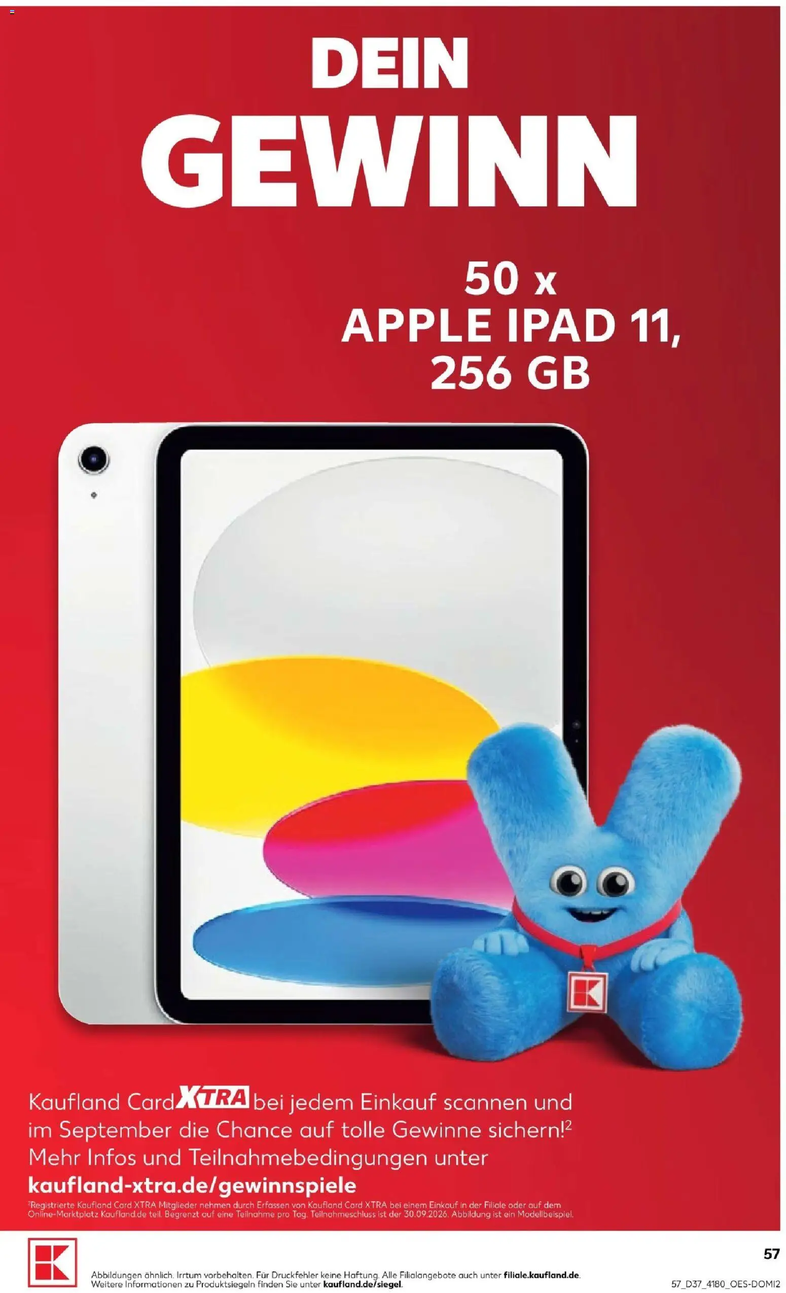 Vorschau von dem Prospekt des Geschäftes Kaufland, gültig ab dem 10.09.2026 - Apple, Ipad