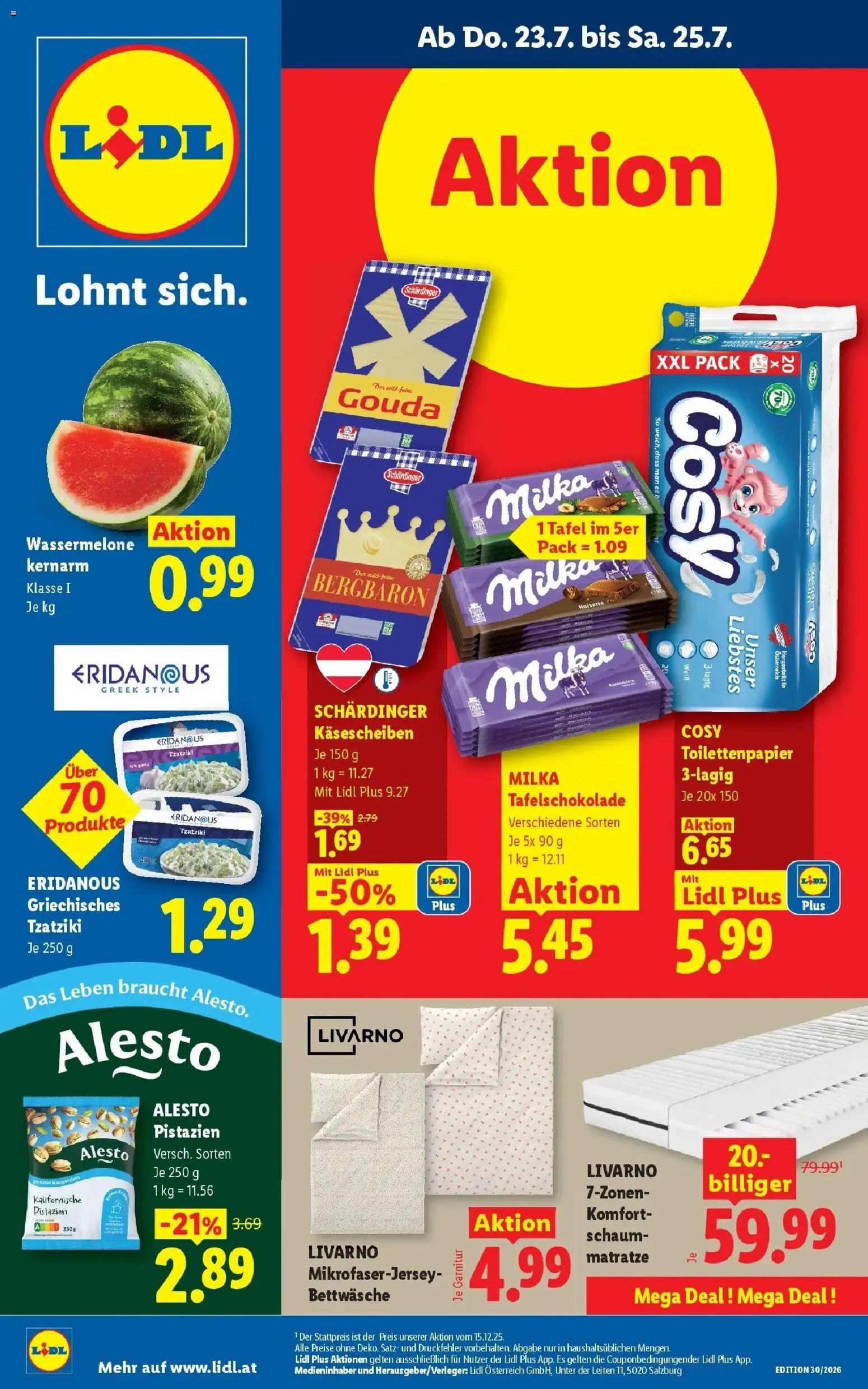 Vorschau der Angebote: Lidl Lidl Flugblatt - Jenbach, Eferding, Dornbirn gültig ab 23.07.2026