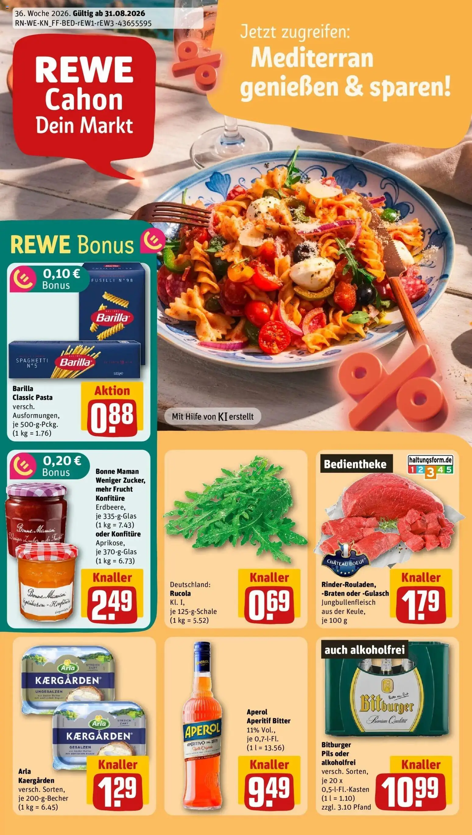 Vorschau von dem Prospekt des Geschäftes Rewe, gültig ab dem 31.08.2026