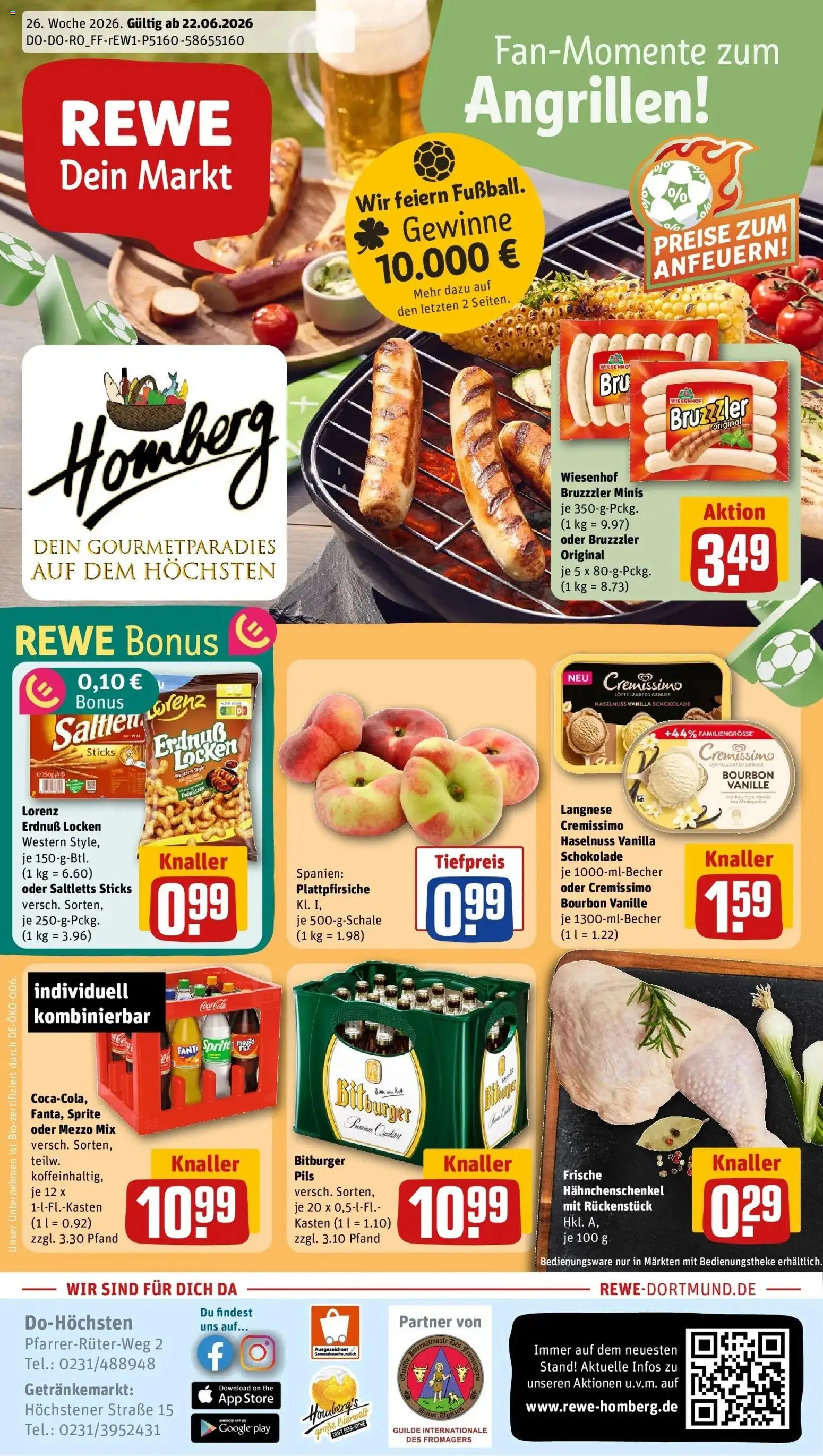Vorschau von dem Prospekt des Geschäftes Rewe, gültig ab dem 22.06.2026