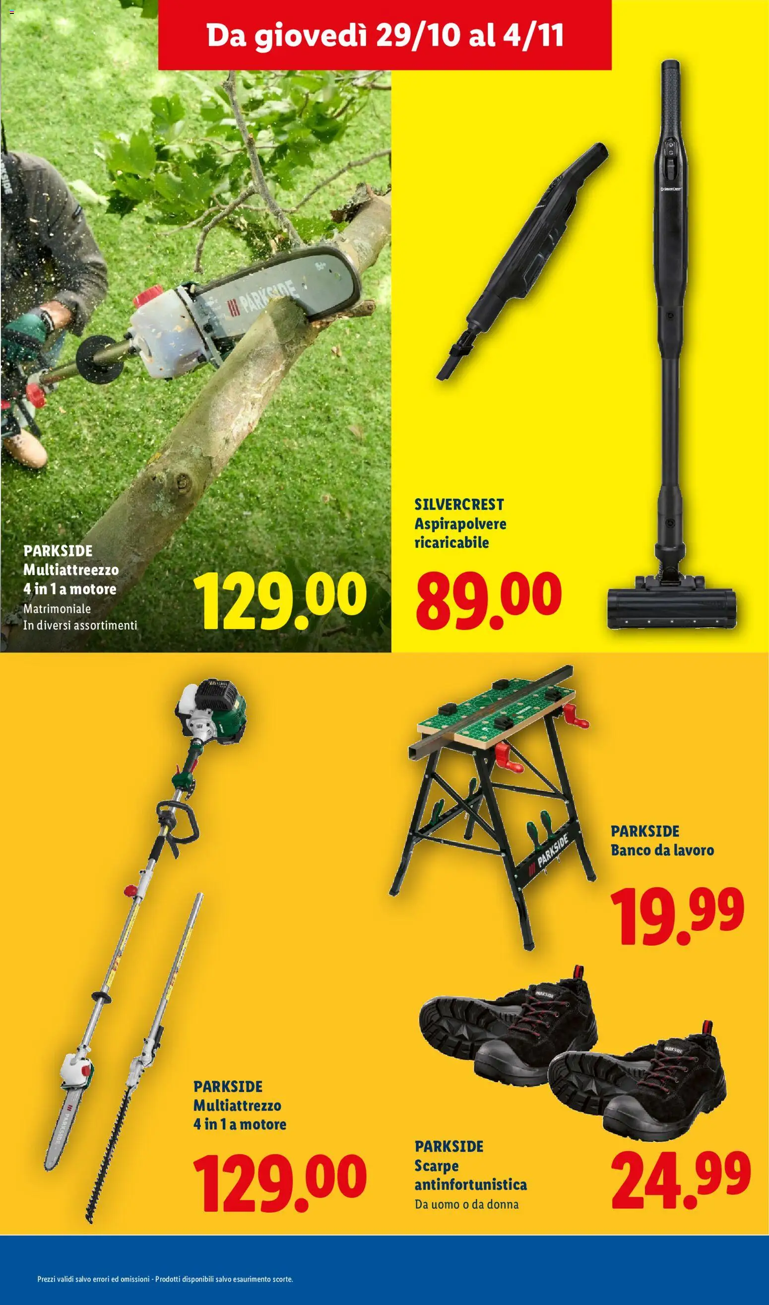 Anteprima dell'opuscolo Lidl volantino L´Autunno Che Vale Davvero dal negozio Lidl valido da 29/10/2026 - Scarpe, Aspirapolvere