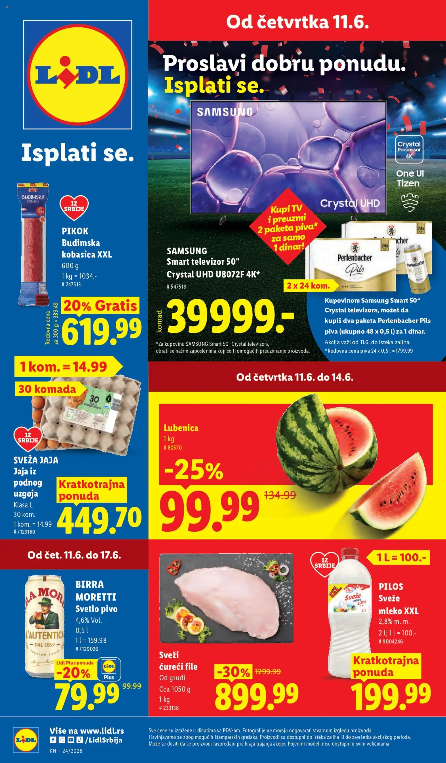 Pregled Lidl kataloga - važi od 11.06.2026