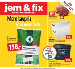 Eksempel på tilbudsavis Jem & fix - Tilbudsavis uge 35 fra butik Jem & fix gyldig fra 23/08/2026