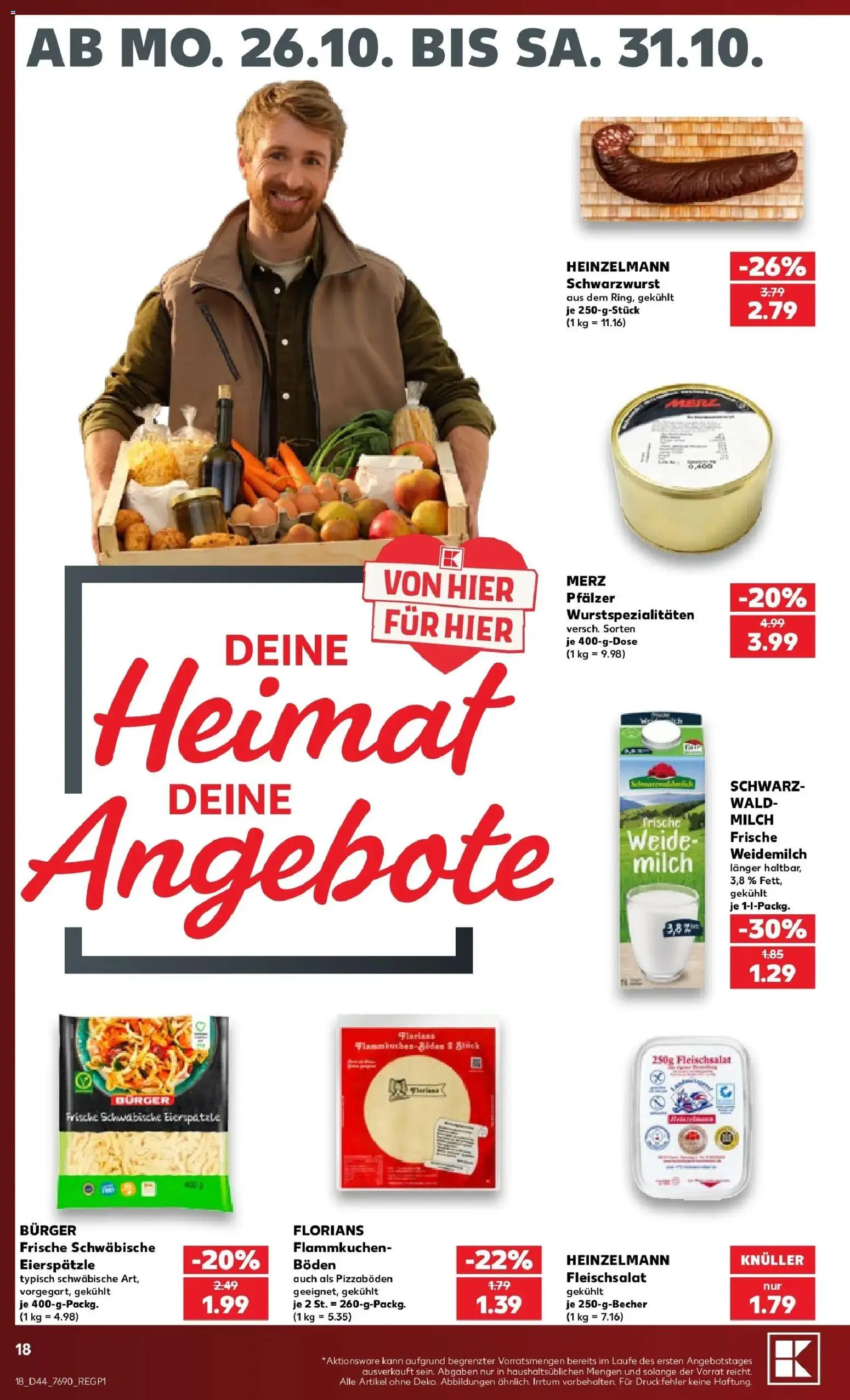 Vorschau von dem Prospekt des Geschäftes Kaufland, gültig ab dem 26.10.2026