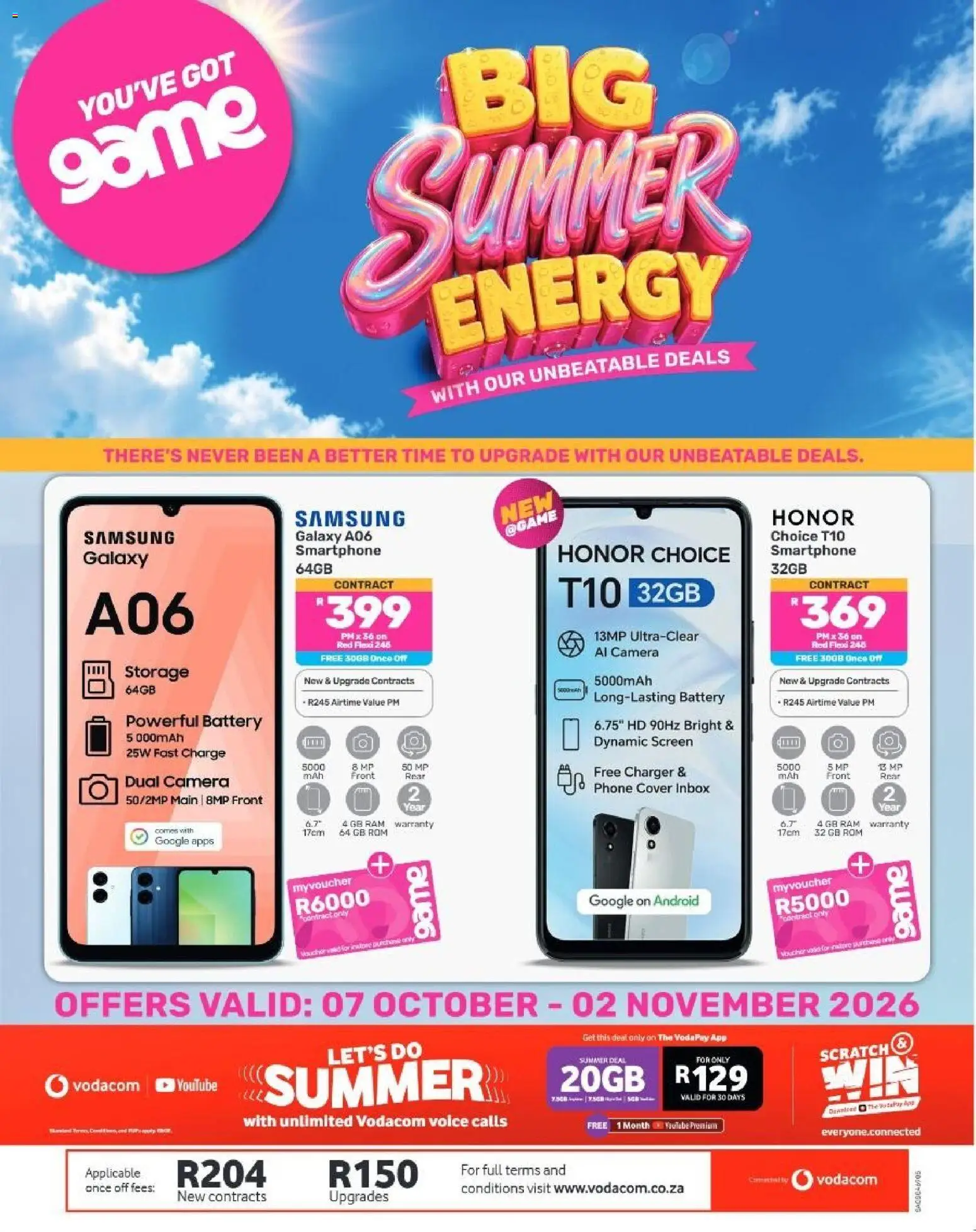 Preview of Game flyer valid from 07/10/2026 - Phone, Camera, Battery, Smartphone, Charger, Cover