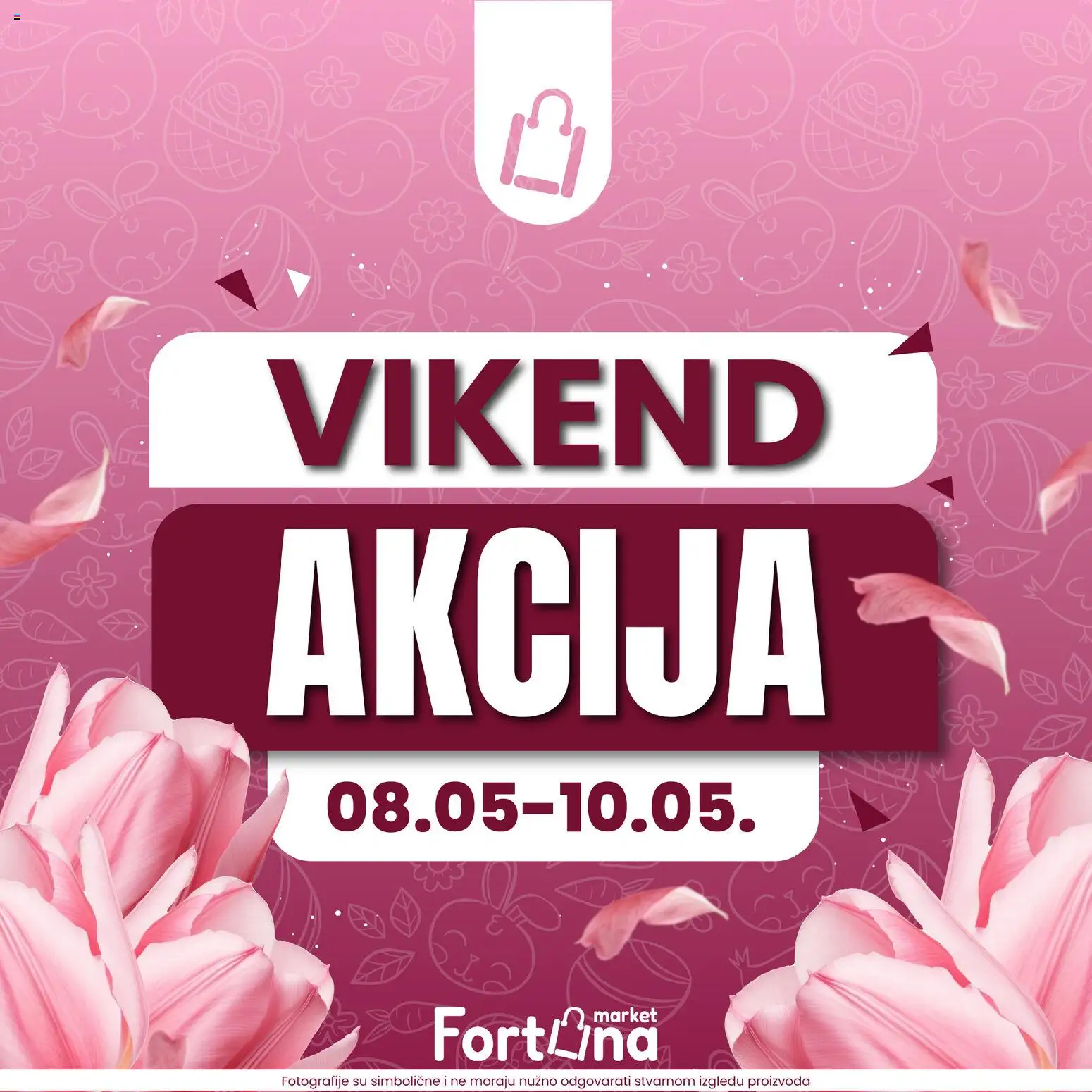 Pregled letka Fortuna Market vikend akcija trgovine Fortuna Market vrijedi od 08.05.2026