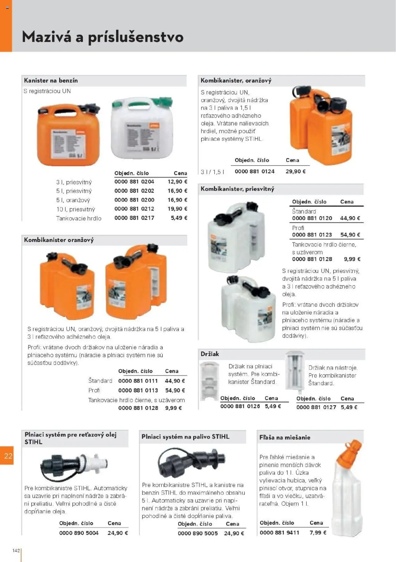 Náhľad STIHL letáku platného od 29.09.2025 - Olej, Náradie